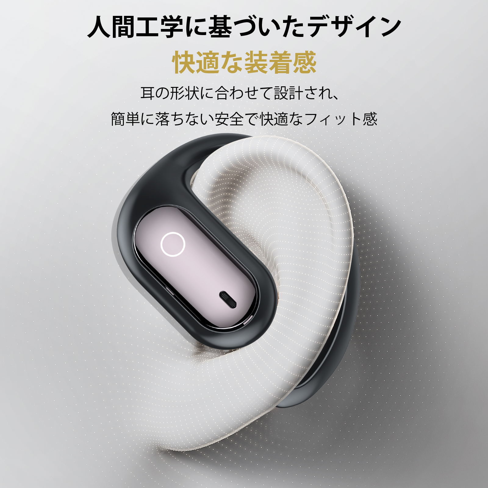 ワイヤレスイヤホン 骨伝導 イヤホン bluetoothイヤホン SHRATCH オープンイヤー型 耳を塞がない 耳掛け式 イヤフォン 残量表示 音漏れ抑制 急速充電