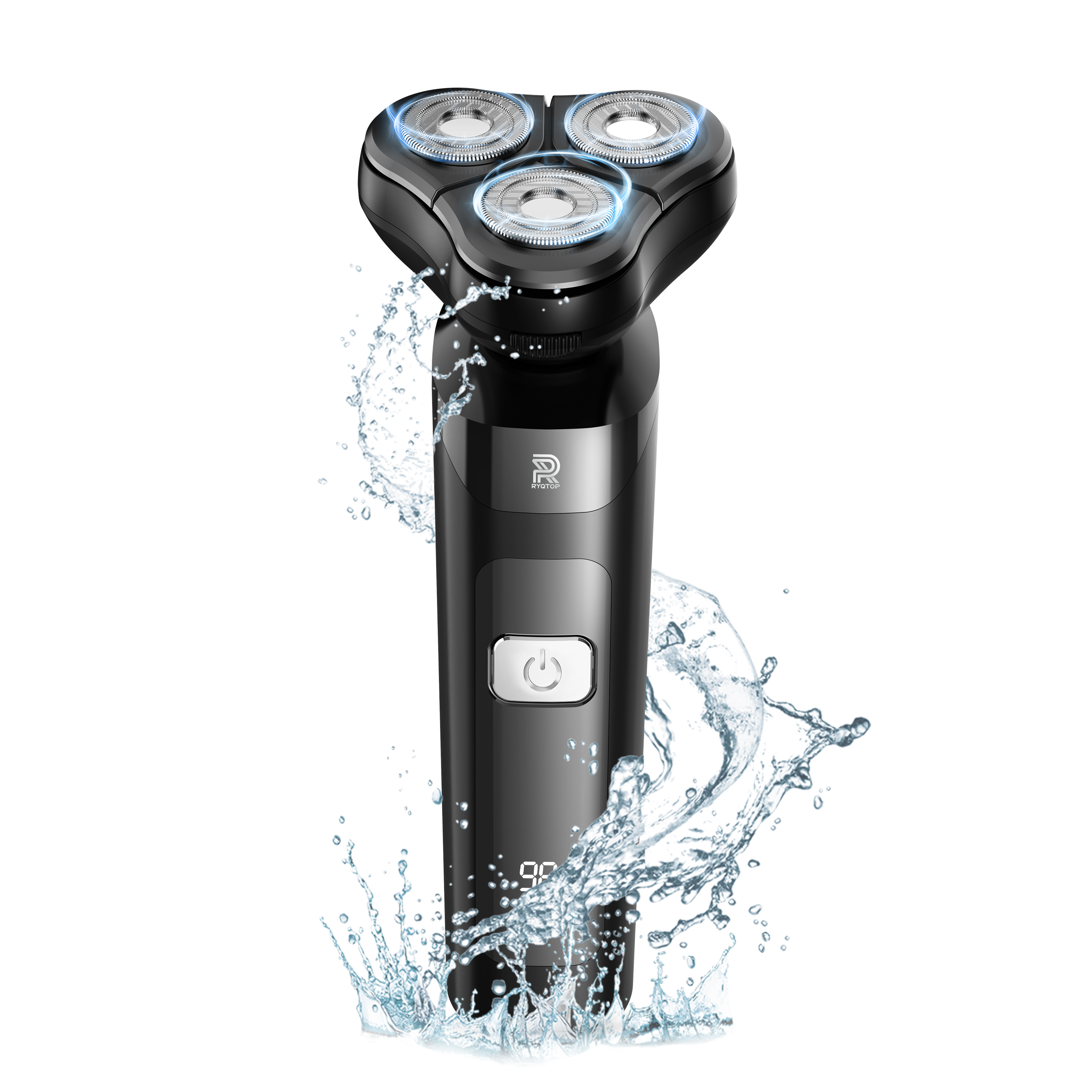 シェーバー メンズ 髭剃り 多機能シェーバー 3IN1 電気シェーバー ひげそり 電動ひげそり 回転式 3枚刃 LCD電池残量表示 防水 type-c充電 ロック機能 トリマー刃