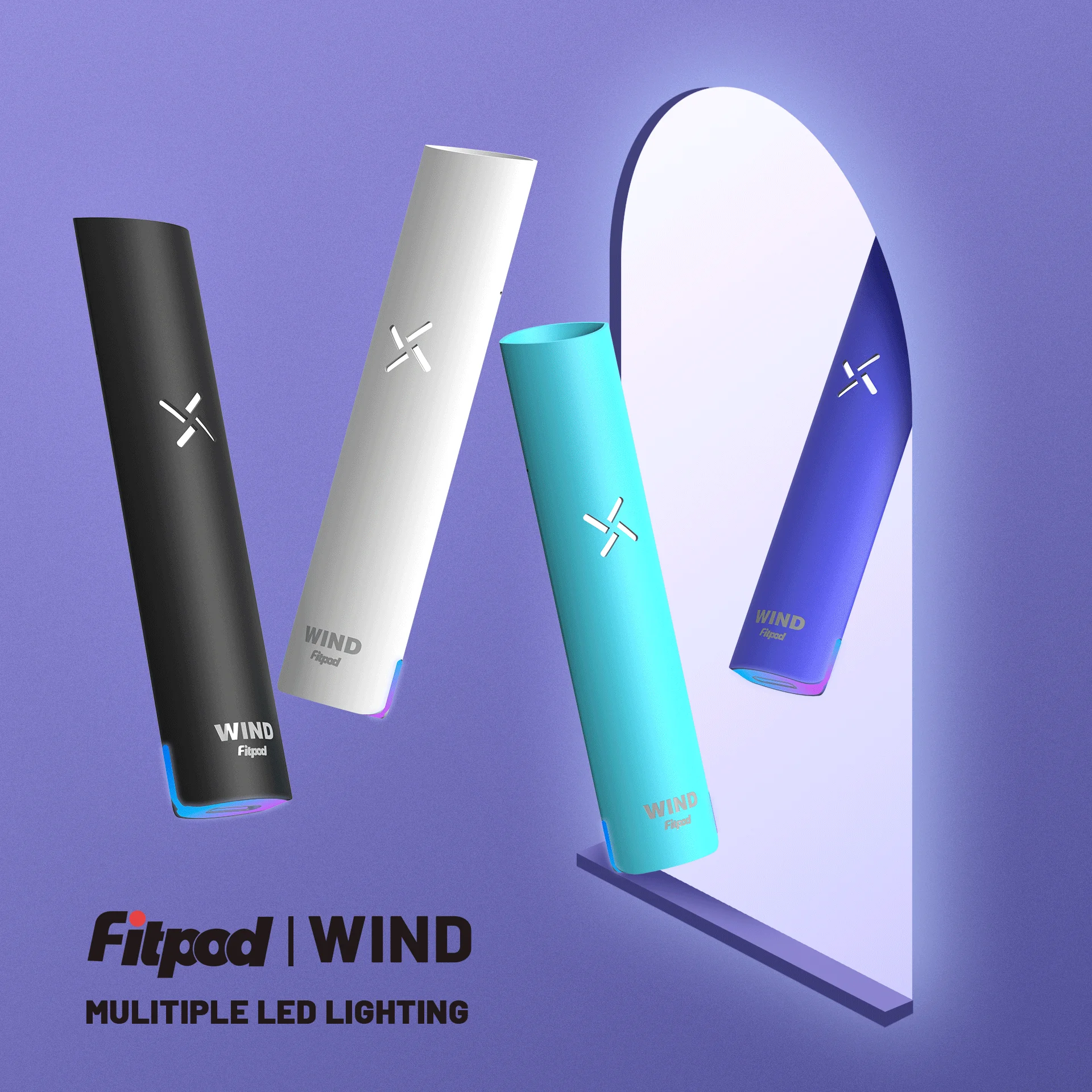 新品【Fitpod WIND 發光主機】 | 4檔調節 | 通用於RELX/LANA/SP2等一代煙彈