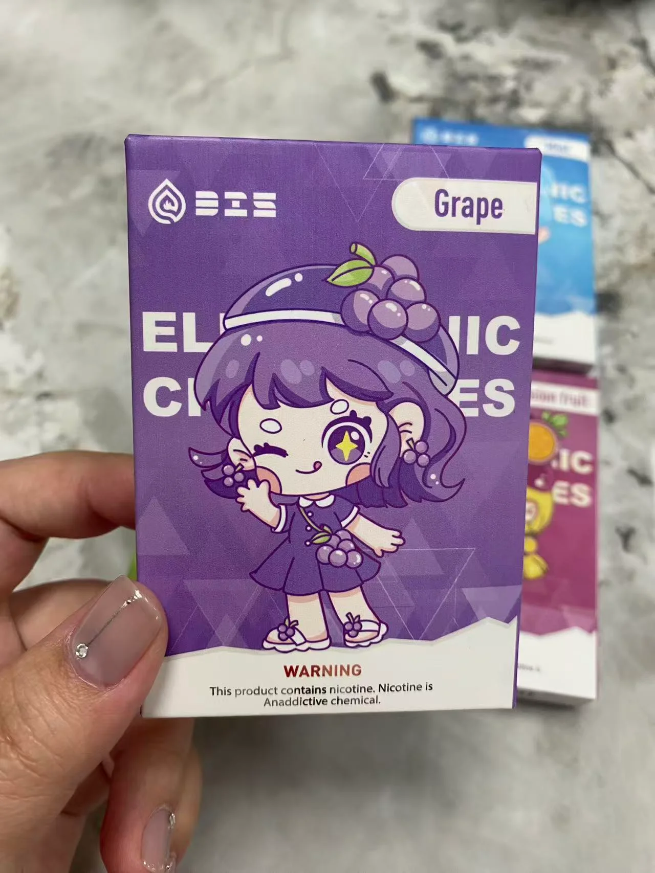 DIS迪斯煙彈 一代電子煙霧化彈 敲可愛少女包裝 3顆裝