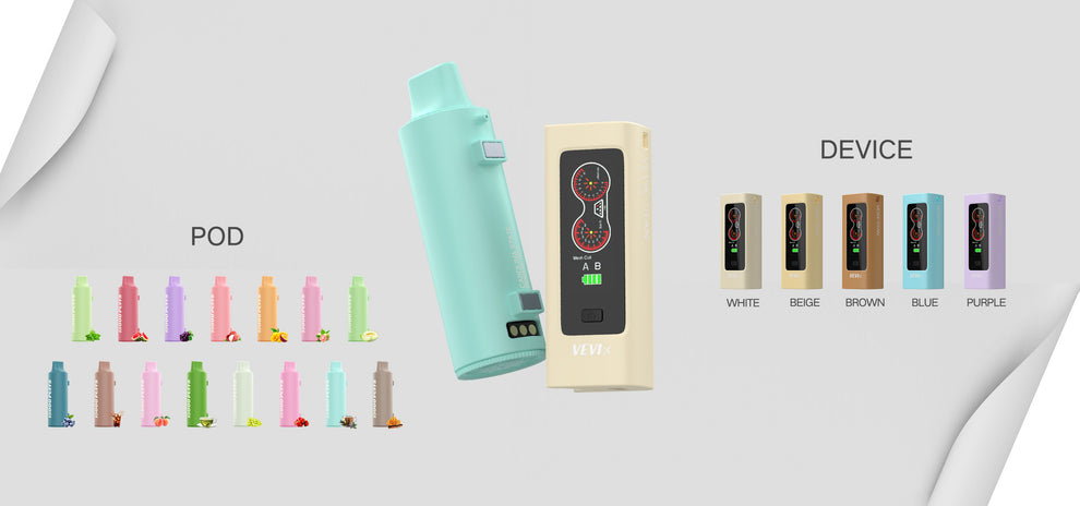 VEVIX 泰坦15000口替換芯抛棄式電子煙 買五送一 可調節氣流