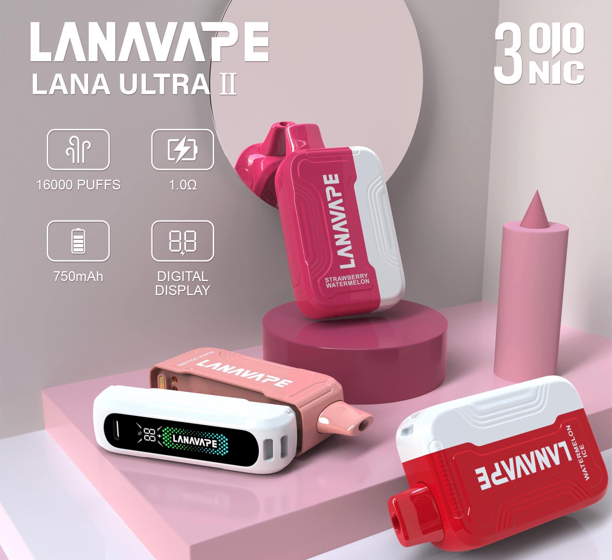 LANA Ultra II 16000口煙彈 磁吸換彈可拆卸 23種口味任選