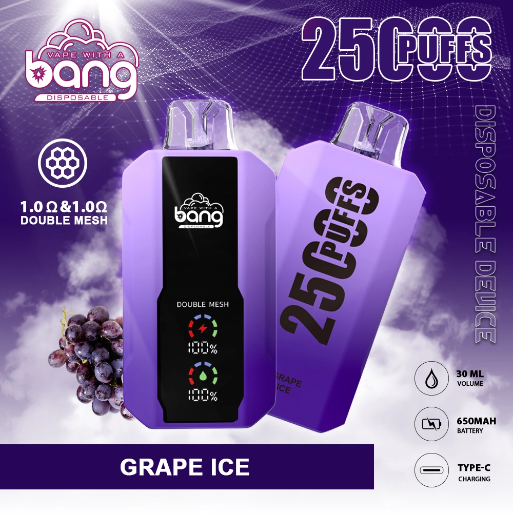 Bang Large-Screen 25000 Puffs 智能螢幕抛棄式電子煙