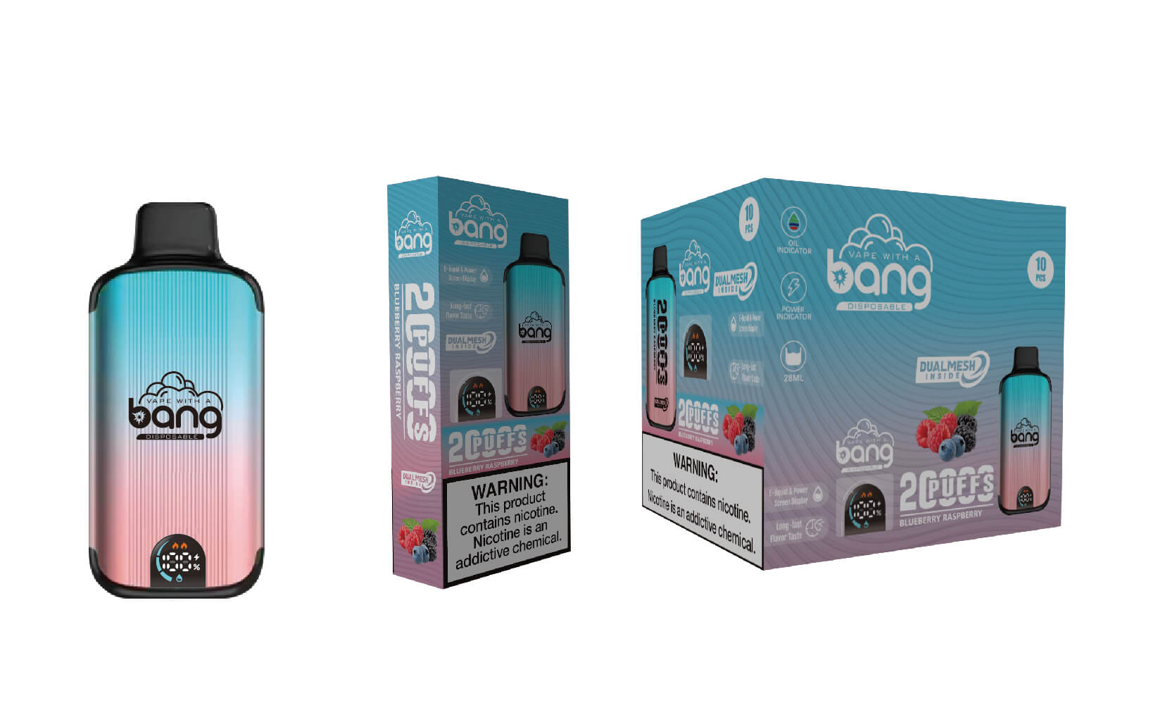 美國 Bang 20000 Puffs Dual Mesh 雙網拋棄式電子煙