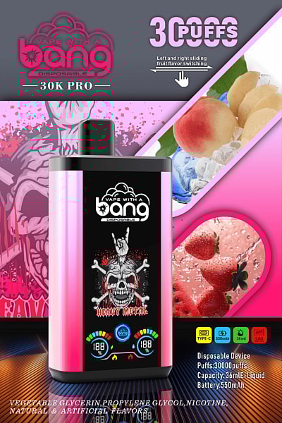 Bang 30K Pro 雙口味一次性電子煙 可充電｜大煙霧