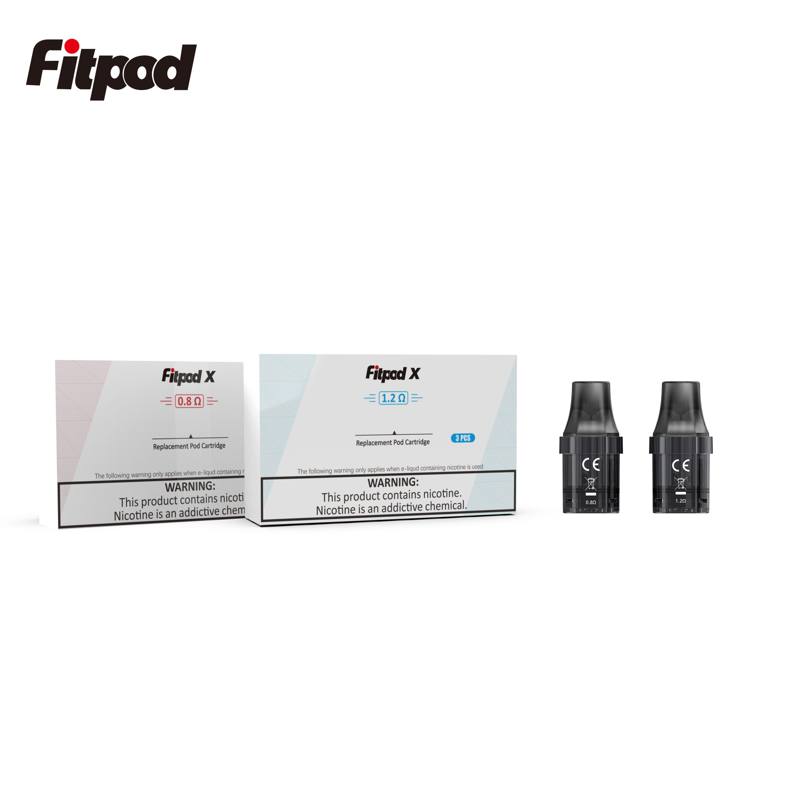 【空倉/耗材】Fitpod X 斯萊克三代空倉 3入/盒 通用SLYEEK Omario斯萊克一代/INVC SLYEEK S斯萊克二代 0.8Ω/1.2Ω