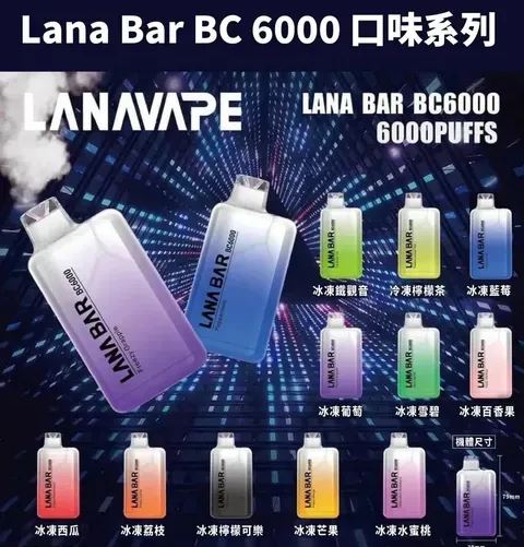 LANA6000口 | 抛棄式電子煙/可充電 | 台灣現貨
