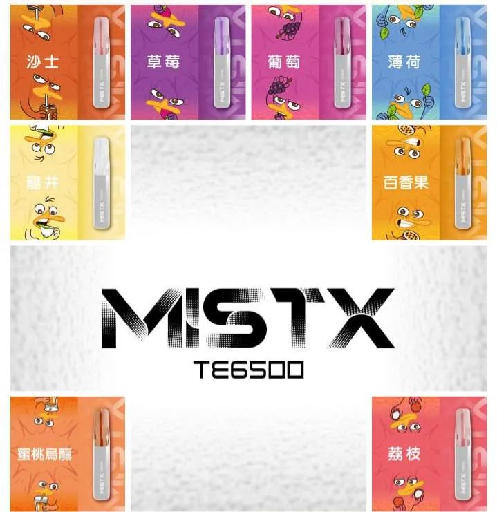 MISTX鴨嘴獸一次性電子煙6500口/抛乘式电子煙 台灣現貨