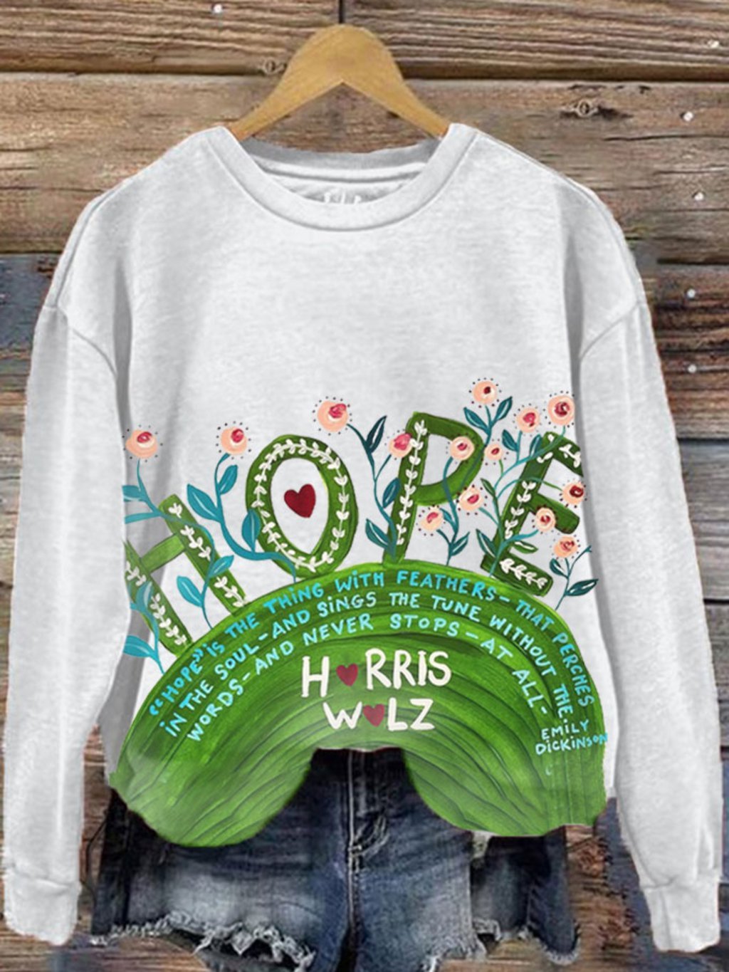 Women's Hope Printed Sweatshirt