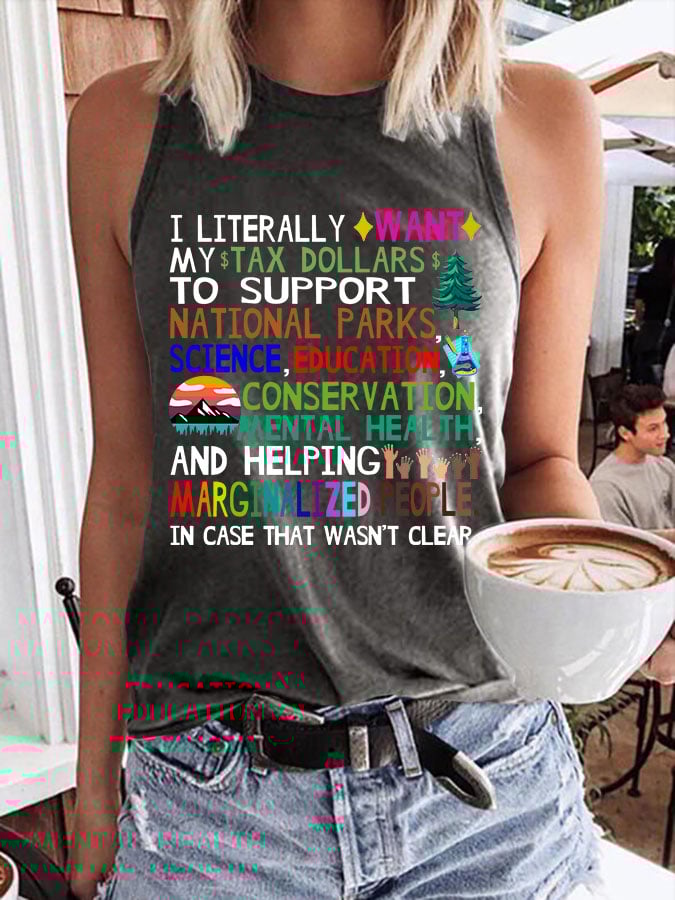 Women's Support National Parks Print Tank Top