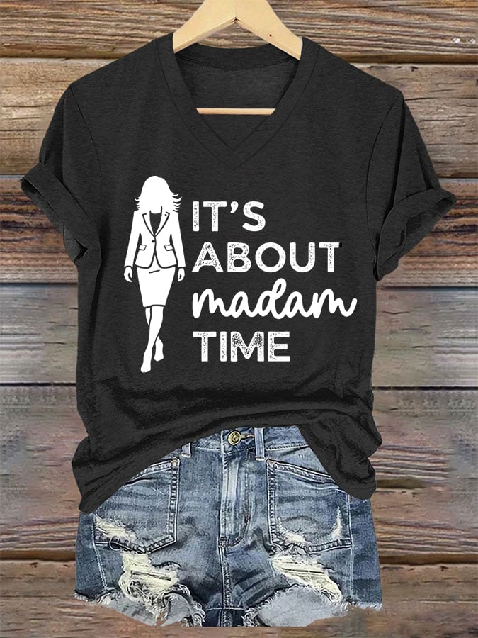 Women's It's About Madam Time Print T-Shirt