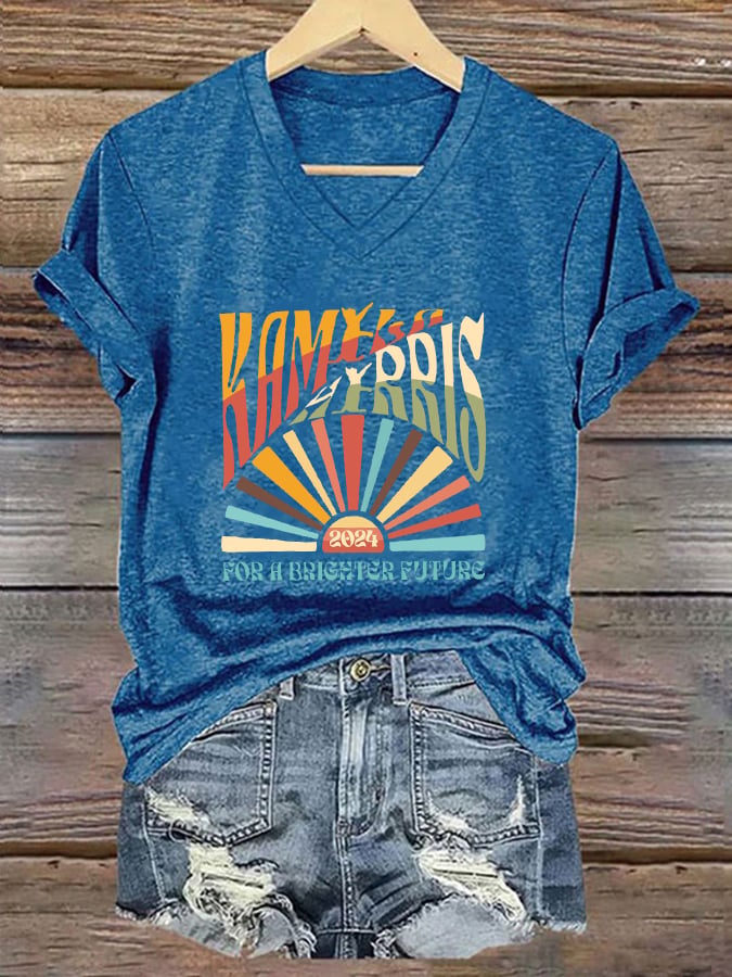 Women's For A Brighter Future Rainbow Print T-shirt