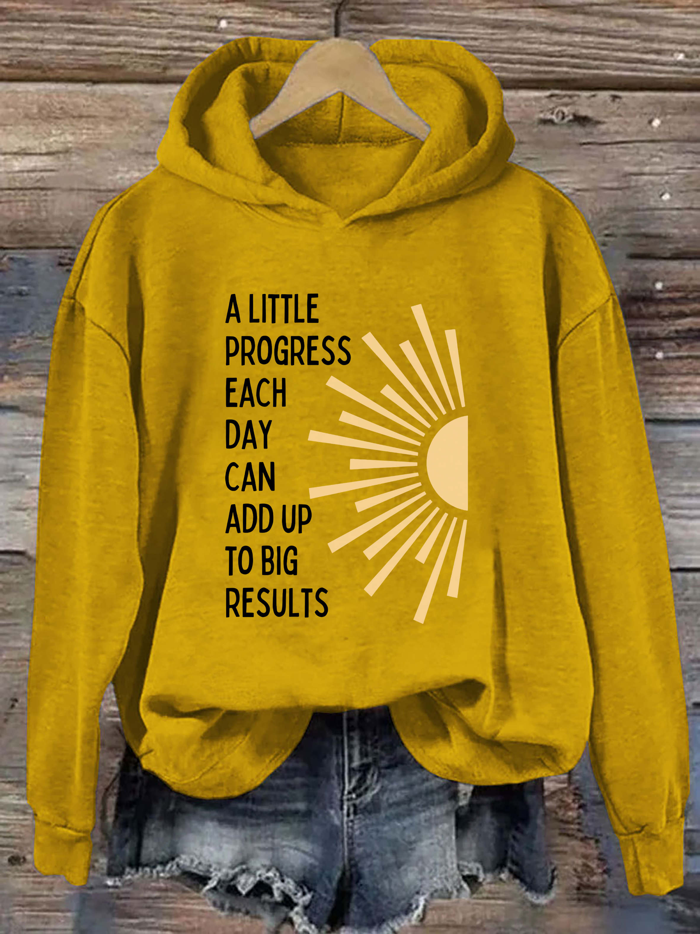 A Little Progress Each Day Can Add Up To Big Results Hoodie