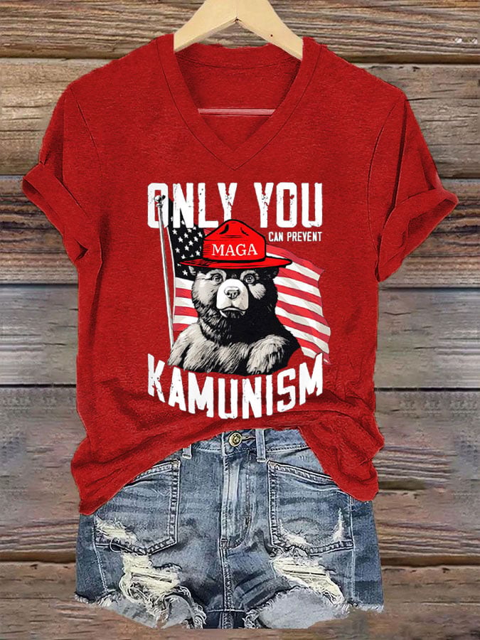 Women's Only You Can Prevent Kamunism Print T-Shirt