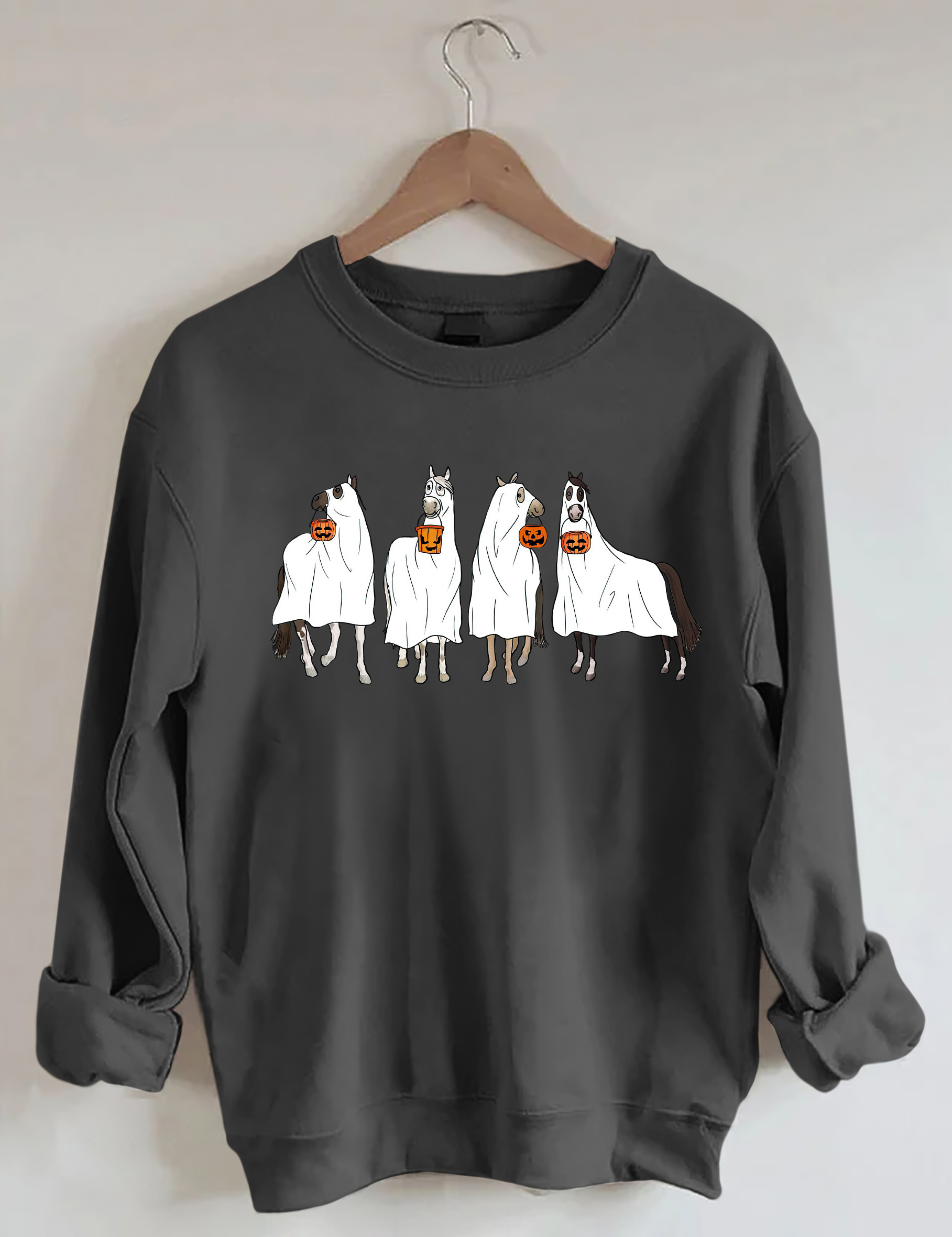 Halloween Horse Ghost Sweatshirt