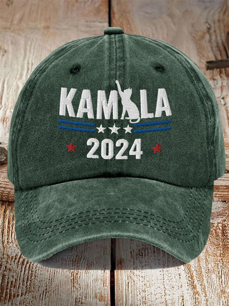 Cat Comma La 2024  Print Baseball Cap