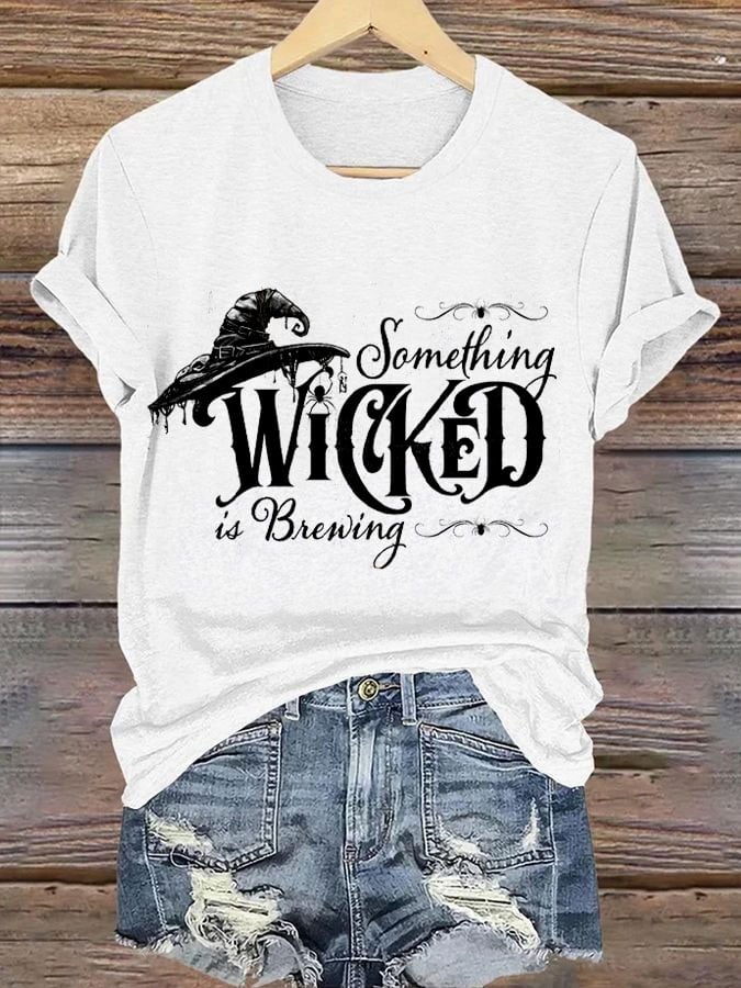 Women's Halloween Print Casual T-Shirt