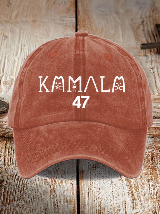 Female kamala general election general washed and distressed hat