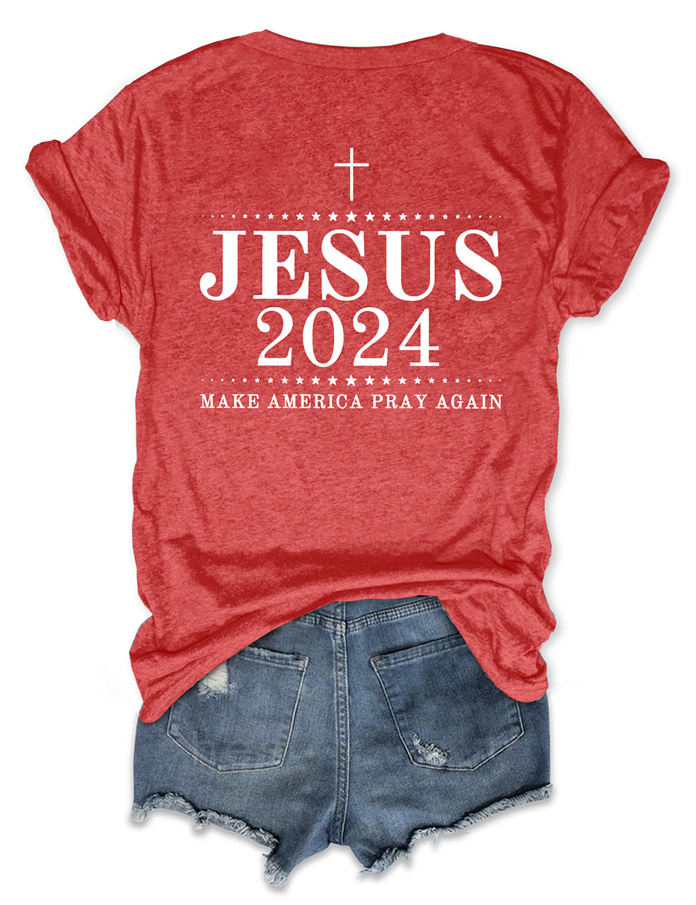 Women's Jesus 2024 Print T-Shirt