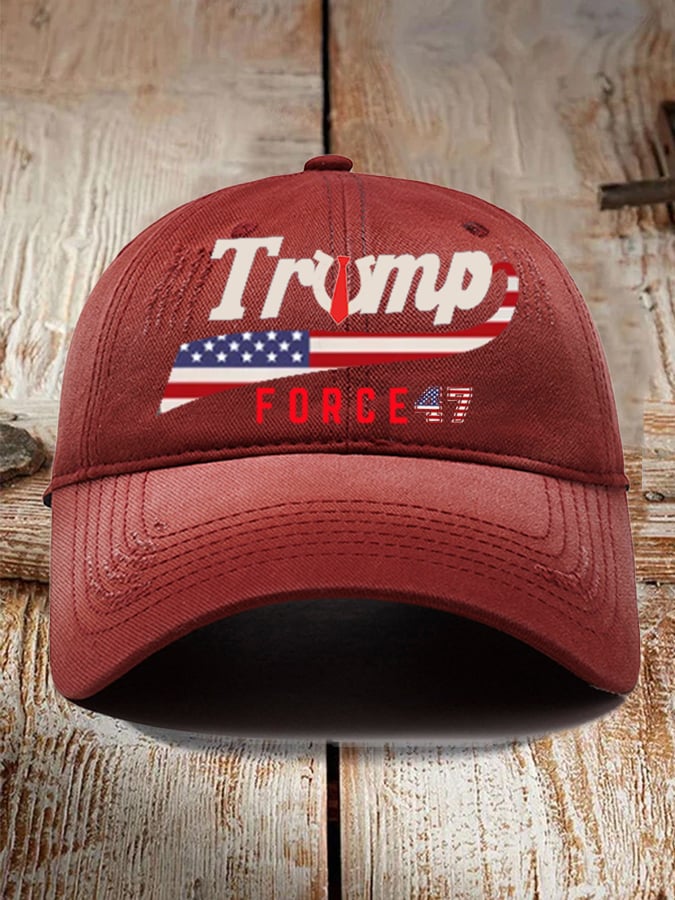 American Flag 47 Printed Baseball Cap