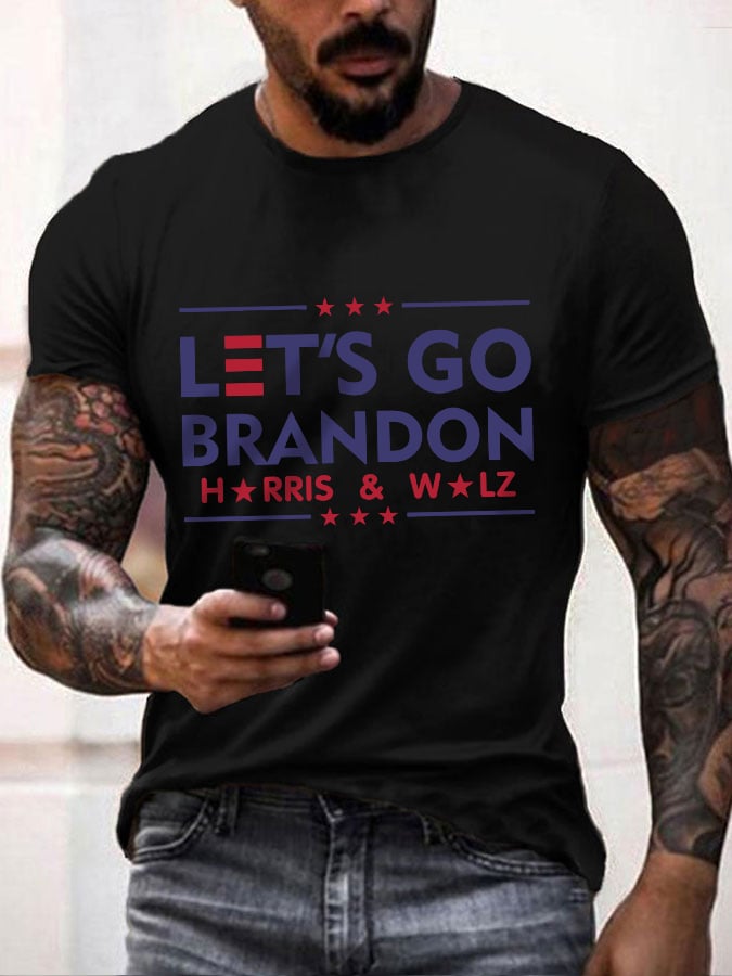 Men's Let's Go Brandon Print T-Shirt