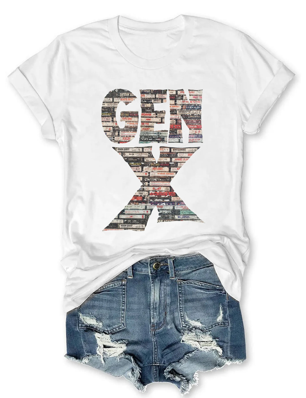 Gen X 80’s Rock Cassettes T-Shirt