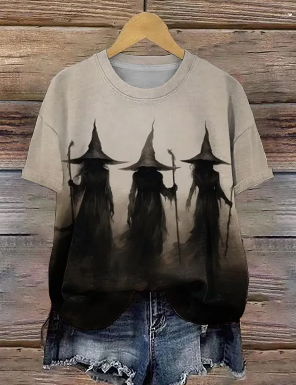 Women's Witch Print Shirt