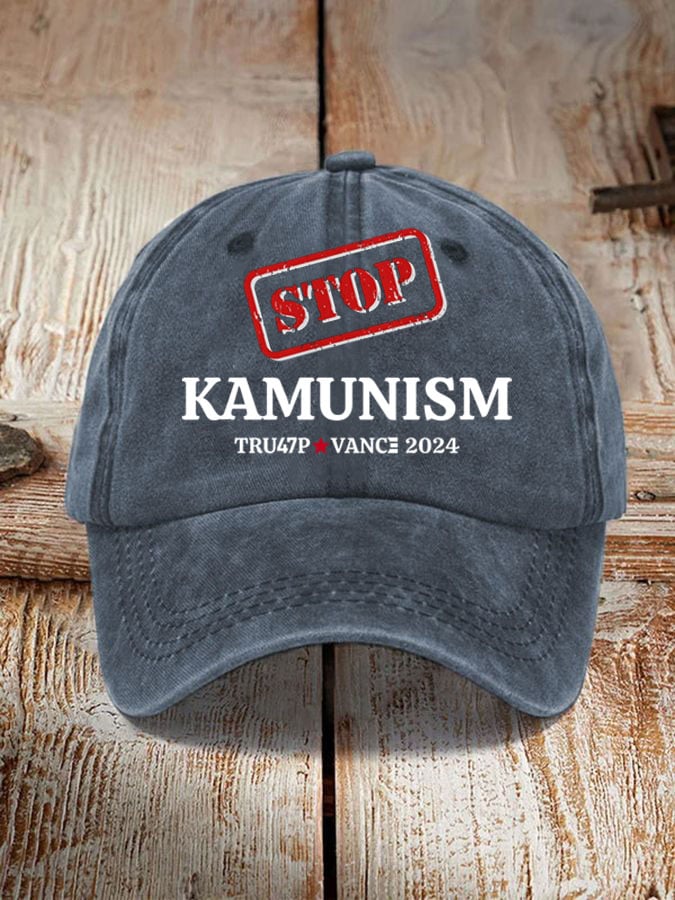 Stop Kamunism Print Hat