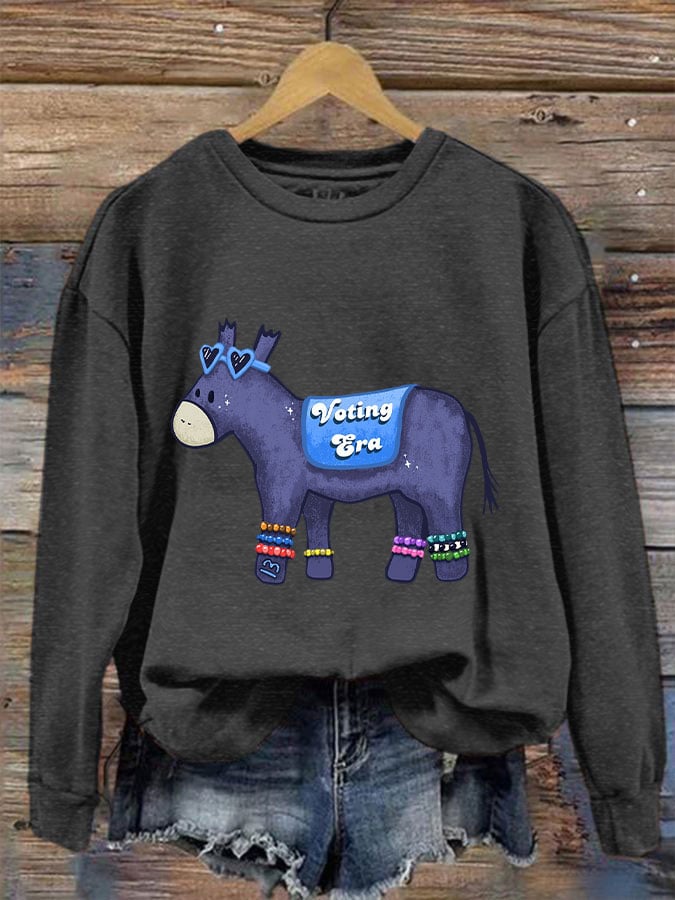 Women's In my voting era Donkey sweatshirt