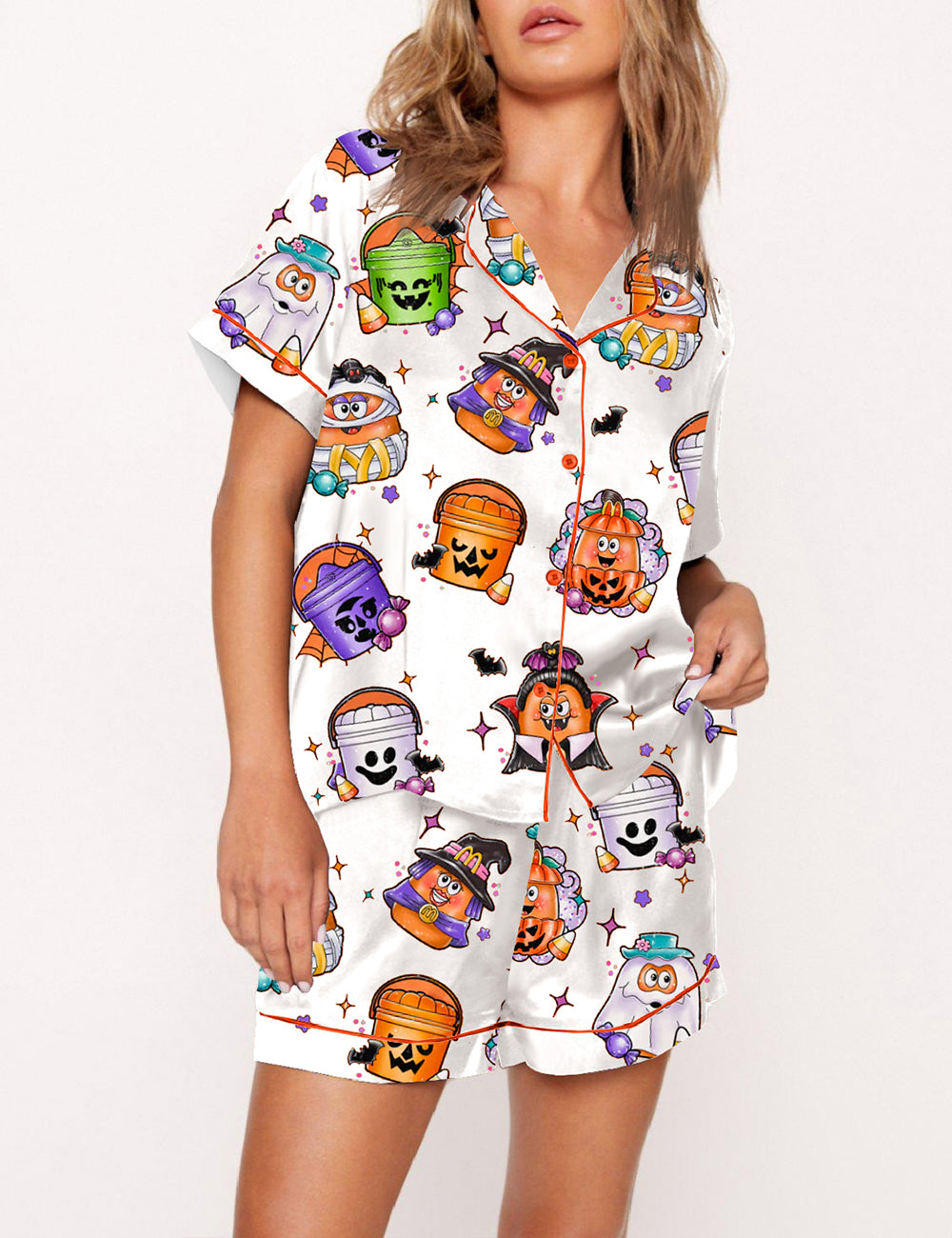 Women's  90's Nostalgic Halloween Nugs Pajama Set