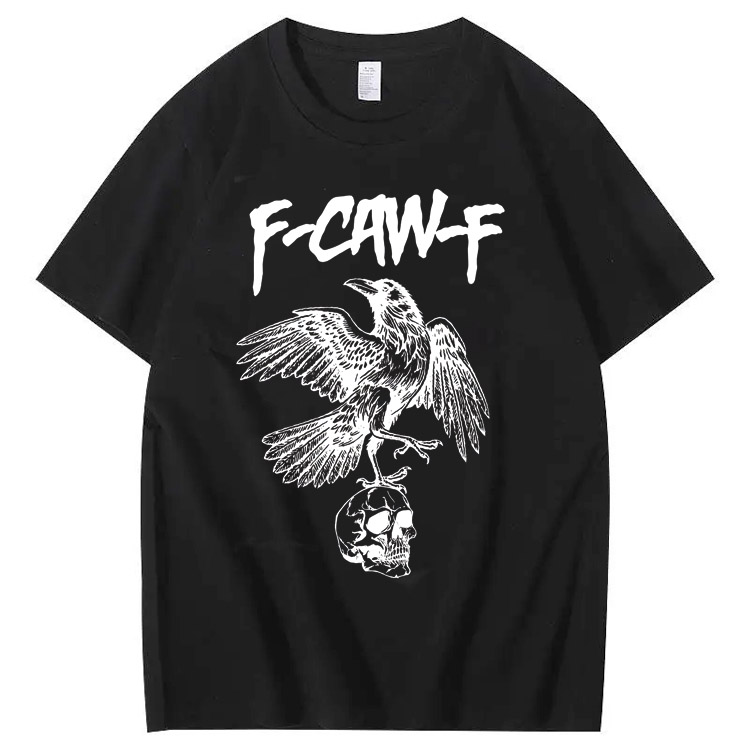 F-CAW-F Skull Pattern T-Shirt