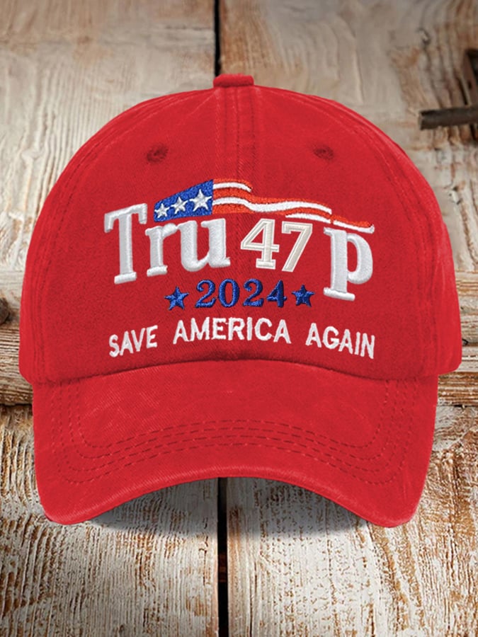 Save America Print Baseball Cap