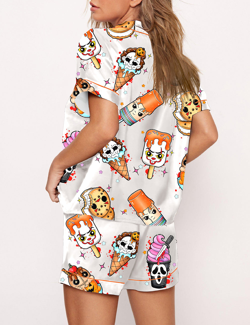 Women's Horror Movie Summer Popsicle Pajama Set