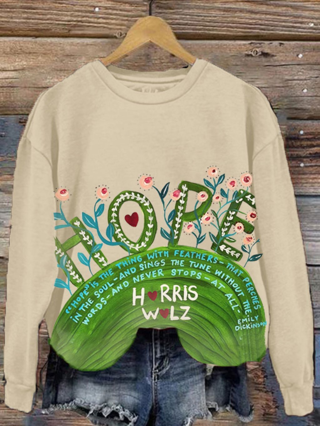 Women's Hope Printed Sweatshirt