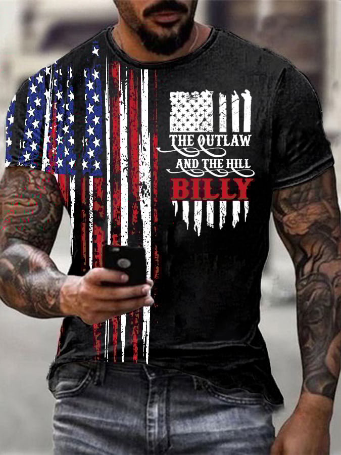 Men's The Outlaw and The Hillbilly Print T-Shirt