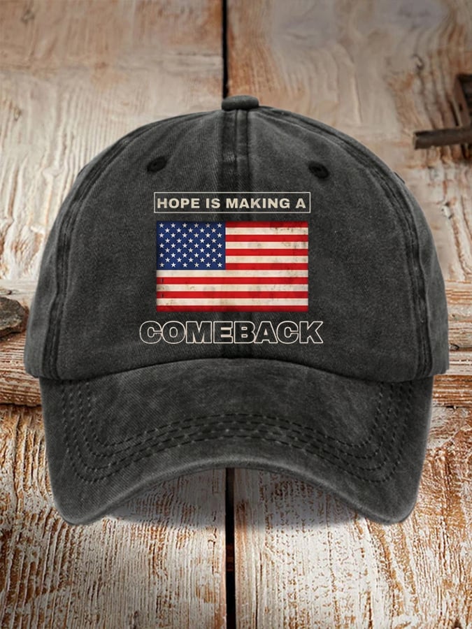 Unisex Flag Hope Is Making A Comeback Print hat