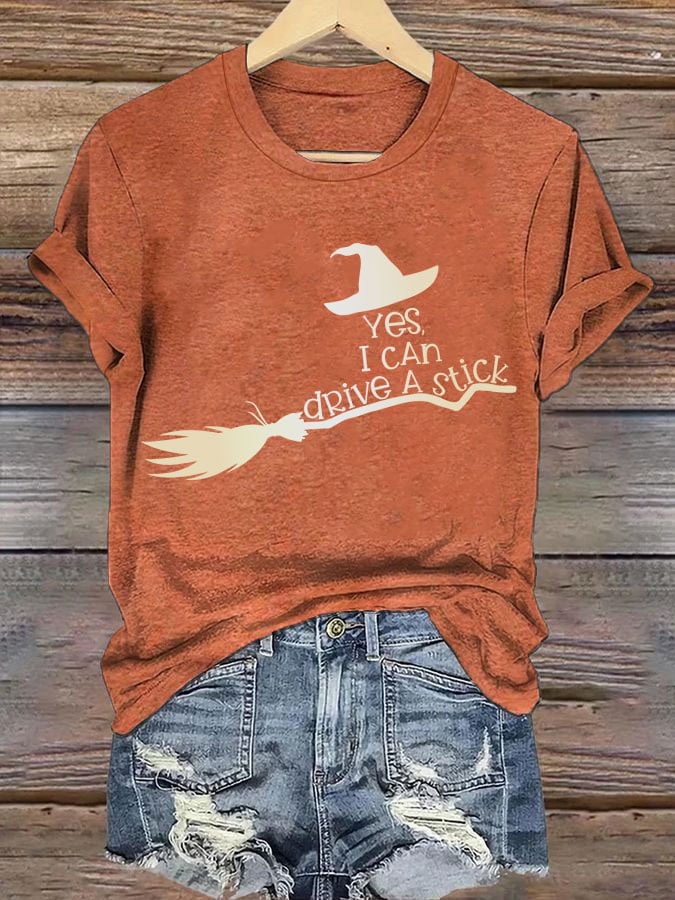 Women's Halloween Print Casual T-Shirt