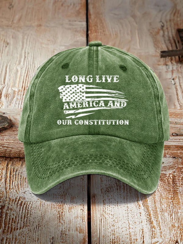 Long Live America And Our Constitution Hat