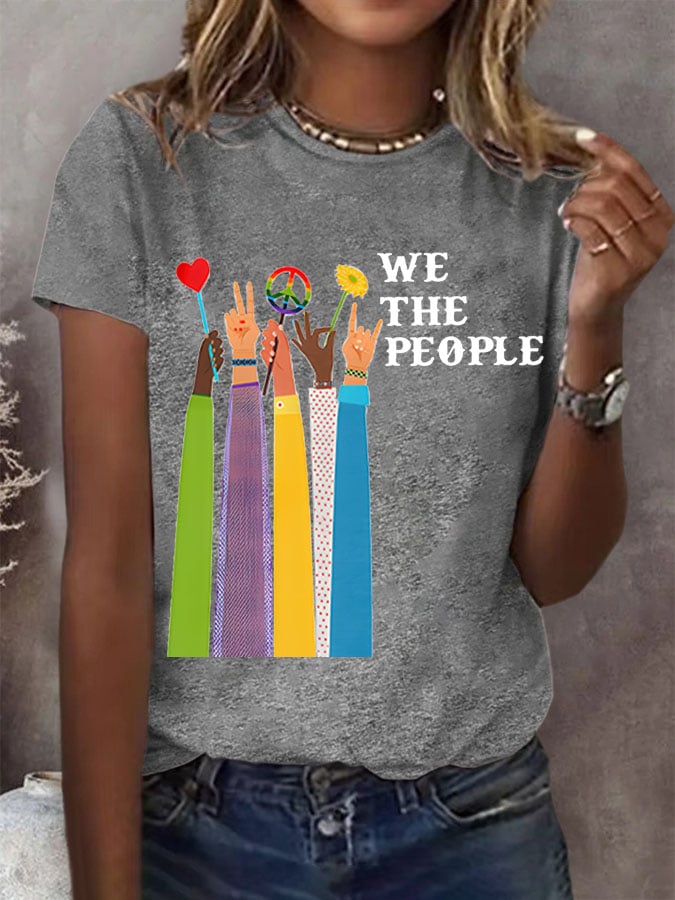 Women'S We The People Peace Printed T-Shirt