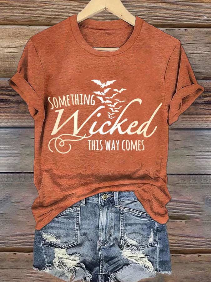 Women's Halloween Print Casual T-Shirt