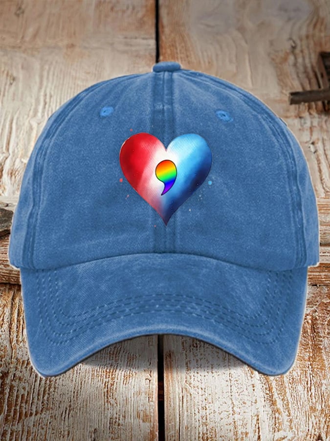 Unisex  Love  Comma Print Baseball Cap