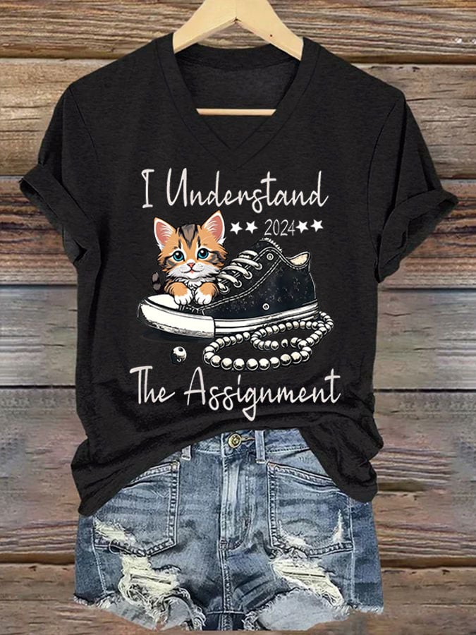 Women's I Understand The Assignment Print T-shirt