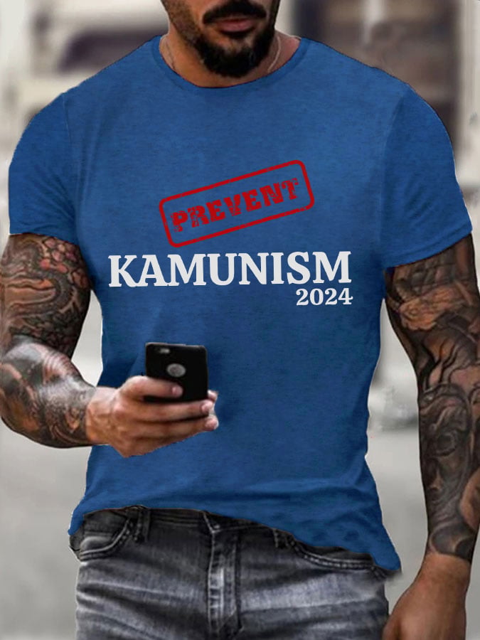 Men's Prevent Kamunism Print T-shirt