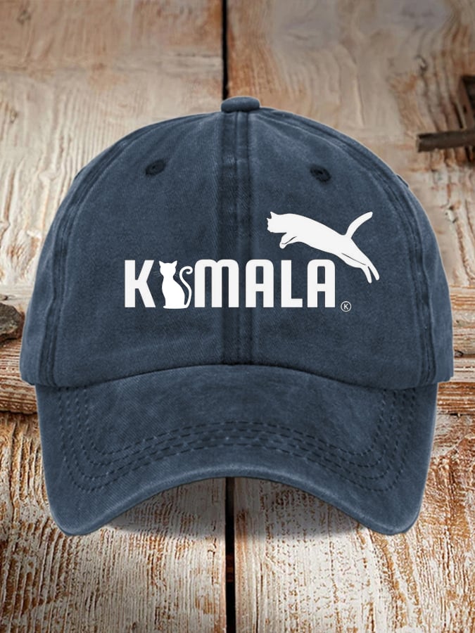 Unisex scab printed washed distressed hat
