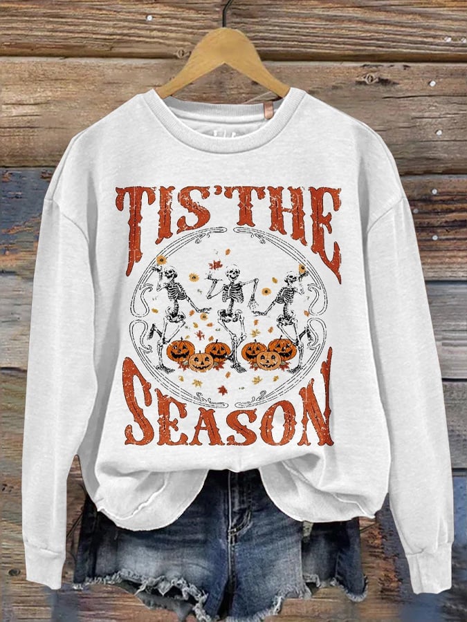 Women's Fall Halloween Printed Sweatshirt