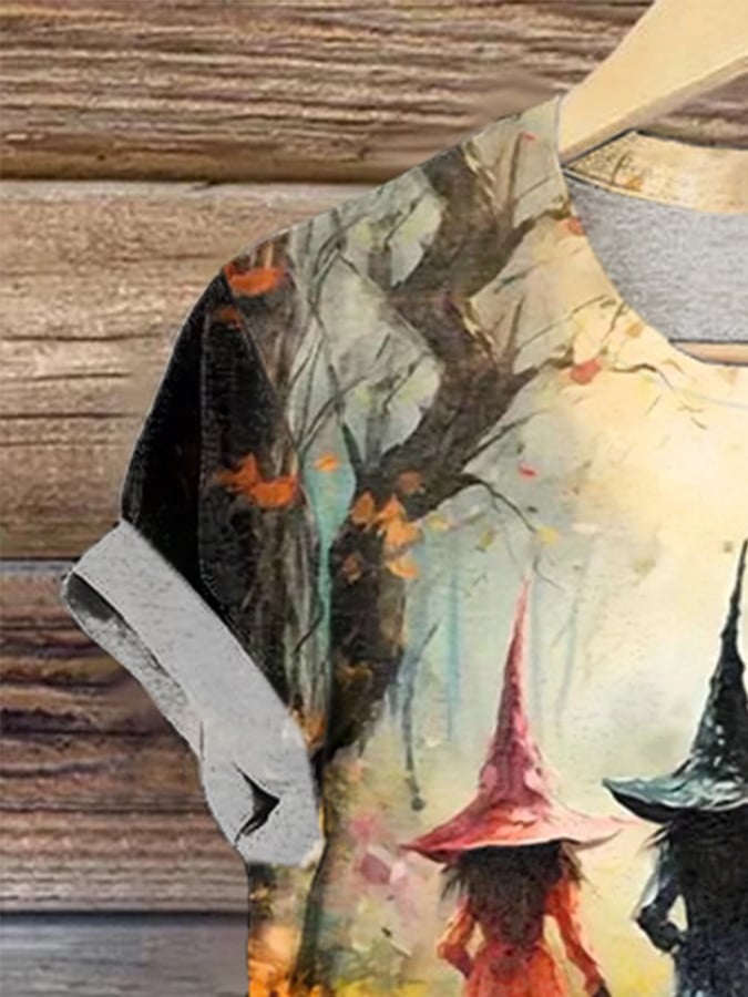 Women's Witch Print Shirt