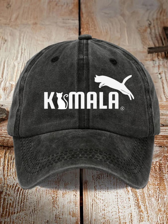 Unisex scab printed washed distressed hat
