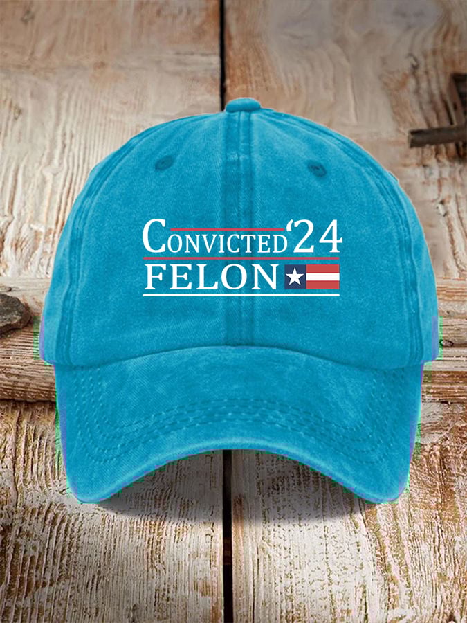 Convicted Felon Print Unisex Cap