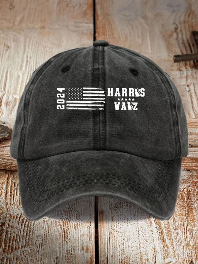 Unisex Harris Walz Print Print Baseball Cap