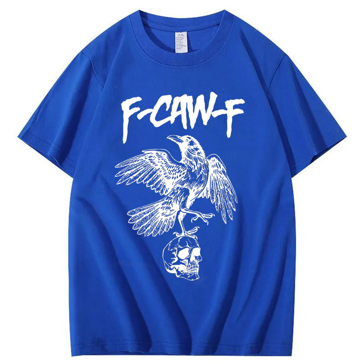 F-CAW-F Skull Pattern T-Shirt